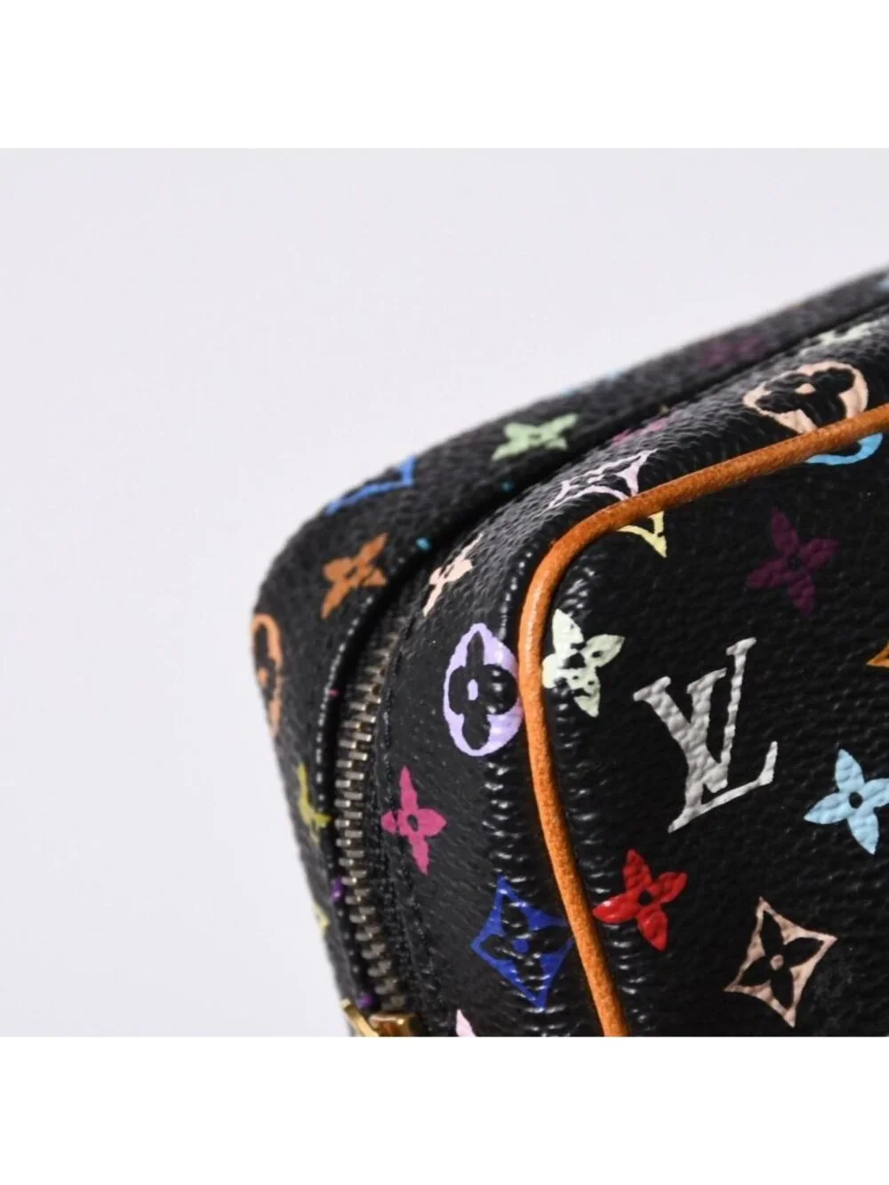 Louis Vuitton Pouch Trousse Wapiti Monogram Multicolor Black Takashi Murakami
